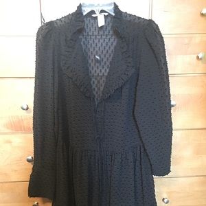 Nice Size 4, black, sheer tunic dress From H&M